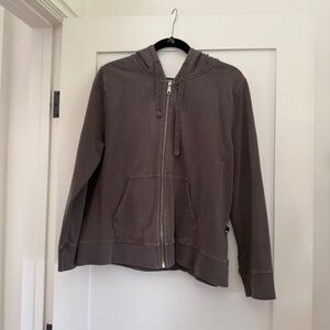 American Giant Stretch Full Zip Hoodie - Pebble Grey - XL